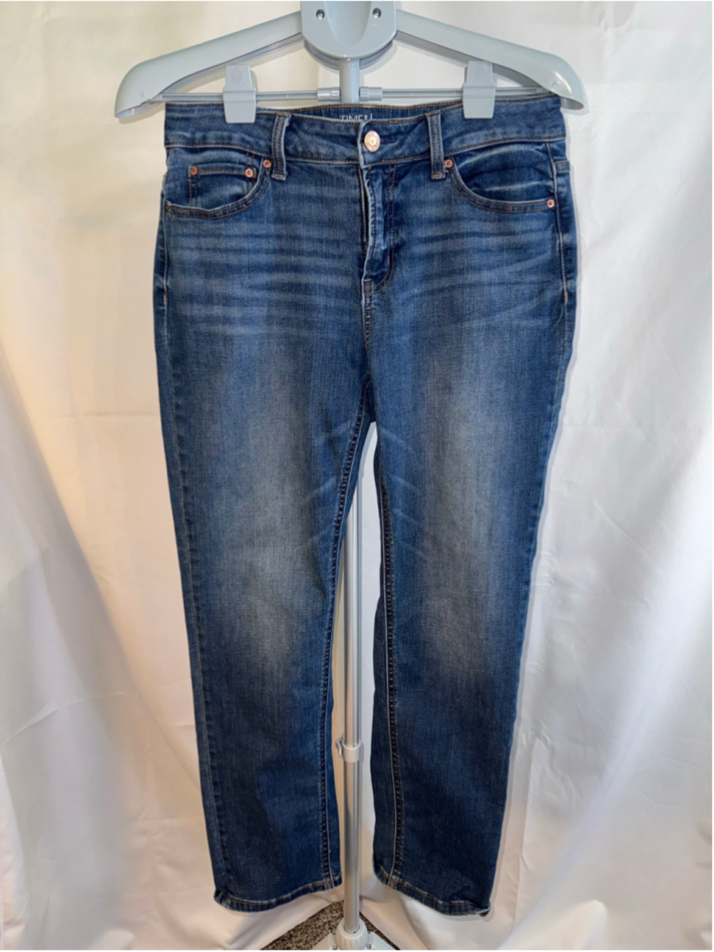 Women's Time and Tru Straight Leg Jeans Size 10 Blue